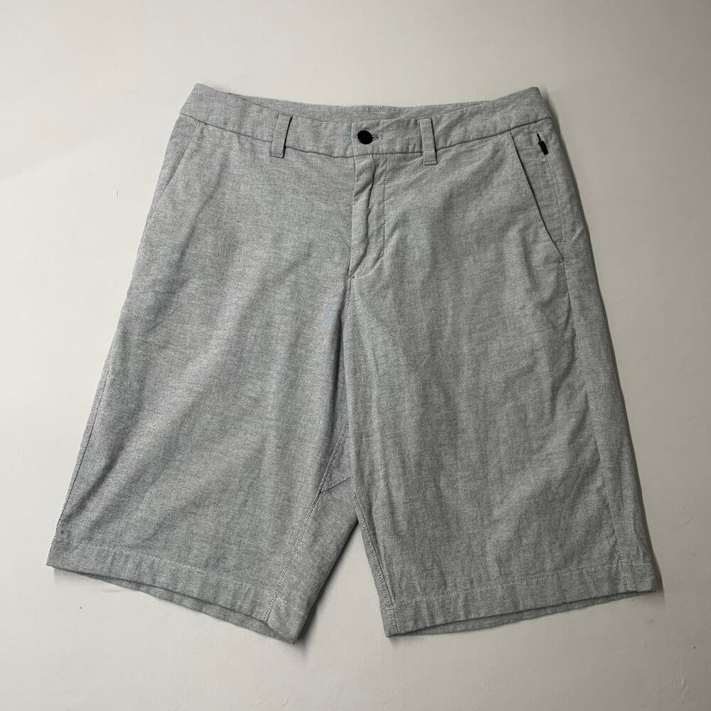 Lululemon Men Shorts 30 Gray Chino Casual Pockets Golf Pockets Preppy 11